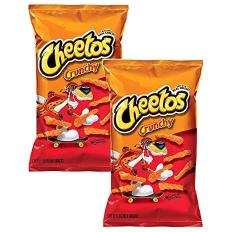 Doritos Frito-Lay Cheetos Crunchy Pouch (Imported), Each 226.8Gram (Pack Of 2) - Cheese, 453.6 Gram