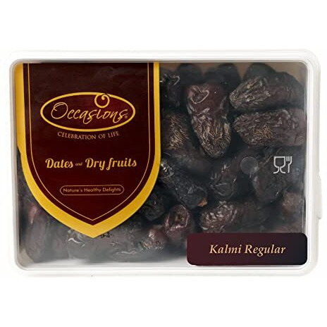 Occasions Kalmi Dates Regular 400 Grams | All Natural | No Preservatives | No Added Sugar | Gluten Free | Vegan | Plant Based | Non Gmo | Dates Dry Fruits | Khajur | Khajoor | Khejur (400 Grams)