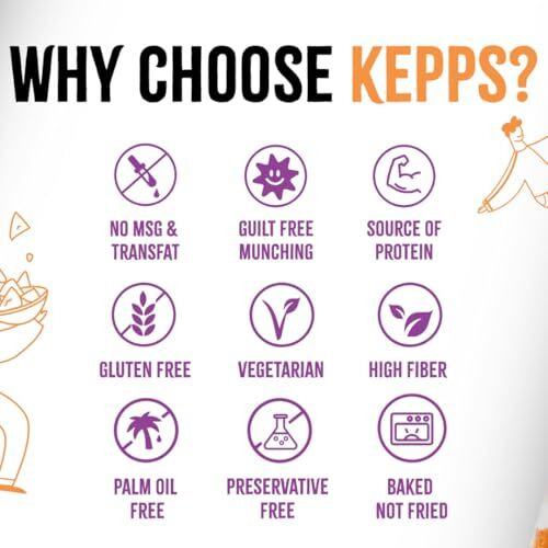 Kepps Tangy Tomato Jowar Puffs Snack, Gluten Free, Rich In Fiber And Protein, Never Fried, Low Calorie, Delicious Munchies, For All Age, Kid Friendly