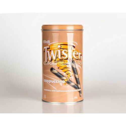 Delfi Twister Cappuccino Cream Covered With Crispy Wafers Filled With A Smooth Cappuccino Cream 320G (Malaysia)