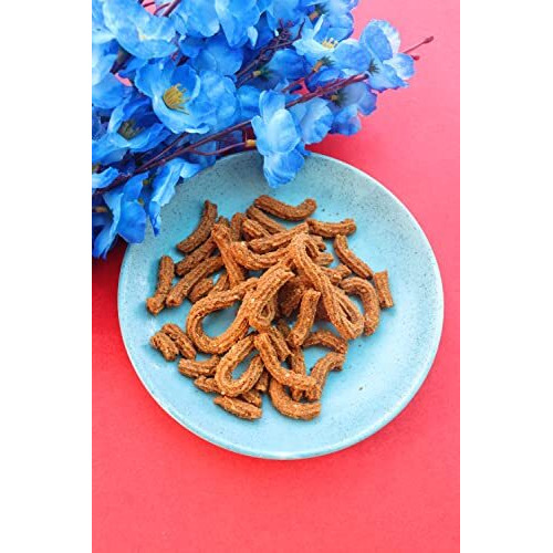 Green Sun Low Carb Crispies | Pack Of 1 | Healthy | Chakli | Murruku | Spirals | Keto Friendly | Tasty Savoury Snack | Namkeen | Low Calorie