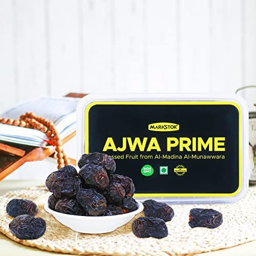 Markstor Fresh Ajwa Prime. Blessed Fruit From Al-Madina Al-Munawwara - 1 Kg Organic Ajwa Khajoor, Madina Ajwa