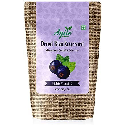 Agile Organic Dried Black Currant 200G | Greek Black Currant