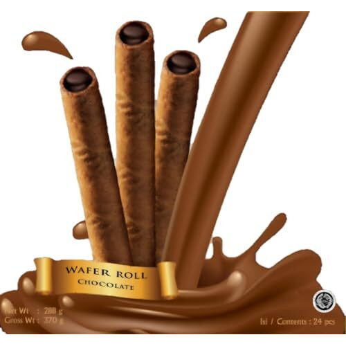 Oya Cigarku Chocolate Flavoured Sticks  Premium Chocolate Rolls, | Wafer Biscuit Snacks, Wafer Rolls Filled With Chocolate, Wafer Stick Chocolate, Wafer Rolls, Delicious, Crunchy And Crispy, Luxury Chocolate, Ideal Gifting Option | (Cigarku Rolls) (450G)