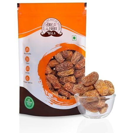Dry Fruit Wala Yellow Dry Dates/Pila Sukha Khajoor 500Gms