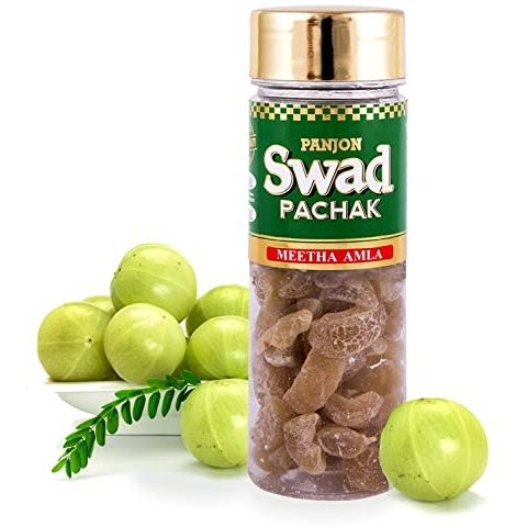 Panjon Swad Meetha Amla Candy Mukhwas | Digestive Mouth Freshener | Hygienically Packed Traditional Pachak | Tasty Mouthfresheners | After-Meal Snack | Dry Mukhwas.