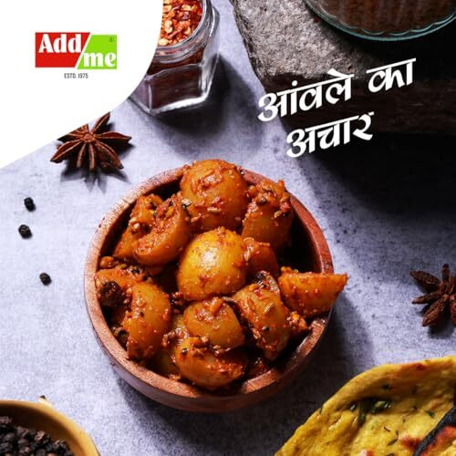 Add Me Home Made Amla Pickle 500Gm Seed Less Amle Ka Achar Beej Rahit Glass Pack