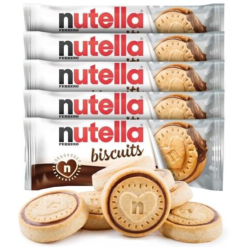 Nutellas Biscuits With Chocolate Hazelnut Spread, 41G Each, Pack Of 6 (Imported)
