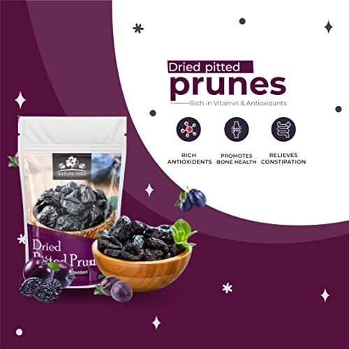 Nature Yard Pitted Prunes Dry Fruit - 500 Gm - 100% Natural & Dried Fruit