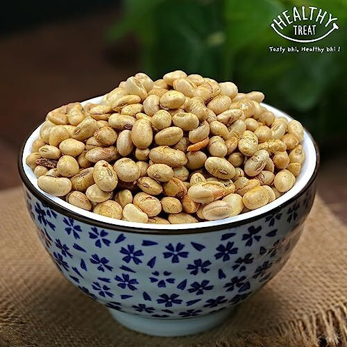 Healthy Treat Roasted Soyabean-Protein Rich 600Gm|Healthy Roasted Namkeen Snacks|Crunchy,Tasty & Delicious|Natural Soya Bean Snack|Oil-Free,Non-Fried Snack|Healthy Soya Snacks|(Pack Of 3-200Gm Each)