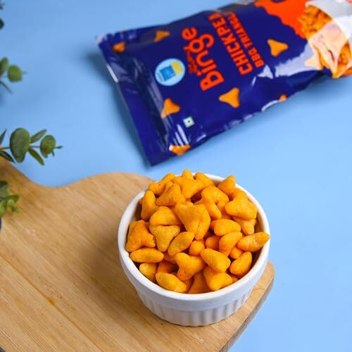 The Healthy Binge Chickpea Protein Triangle Chips | As Seen On Shark Tank India | Bbq Flavour | High In Protein & Fiber | No Msg | Family Size Packs 60G X 4 Nos