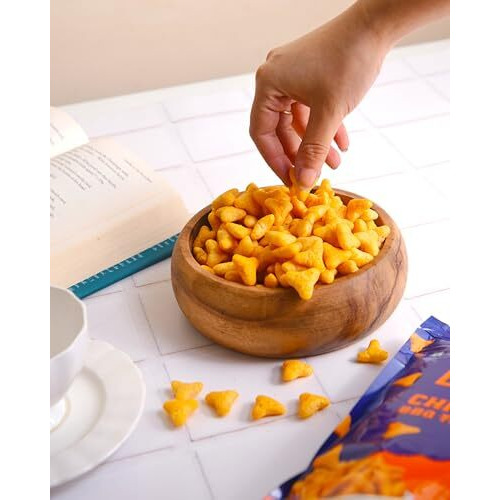 The Healthy Binge Chickpea Protein Triangle Chips | As Seen On Shark Tank India | Bbq Flavour | High In Protein & Fiber | No Msg | Family Size Packs 60G X 4 Nos
