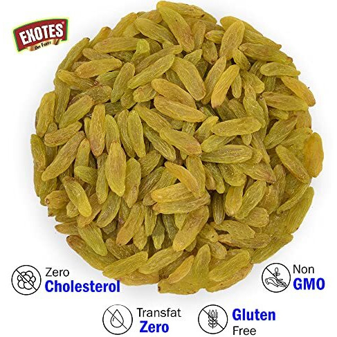 Exotes Green Raisins (Kishmish),, 4 X 250 G