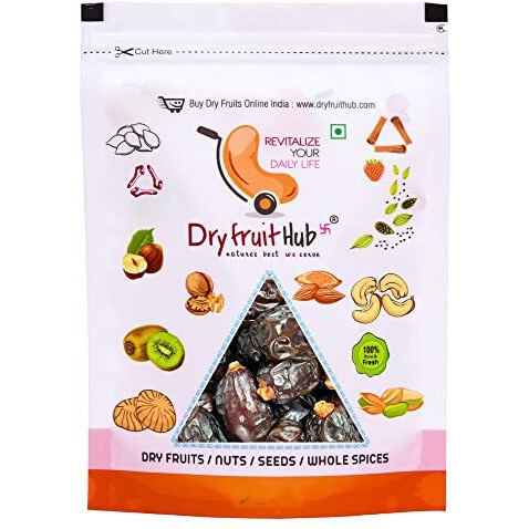 Dry Fruit Hub Khenaizi Dates 1Kg Arab Emirates Dates - Dates Dry Fruits - (Khajoor/Khajur)| All Natural | No Preservatives | No Added Sugar | Gluten Free | Vegan | Non Gmo | (1000)