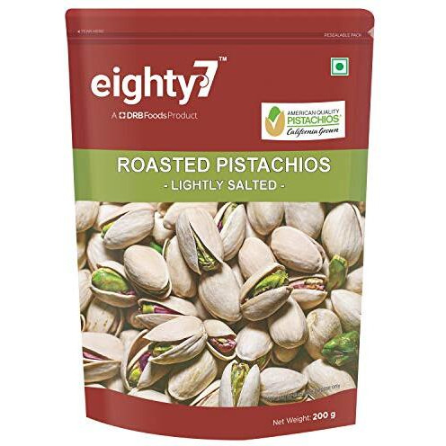 Eighty7 California Pistachios, Roasted 200Gm