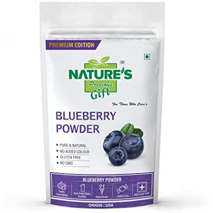 Nature's Precious Gift - Blueberry Powder & Strawberry Powder - Gluten Free | Non-Gmo - 100 Gm Each (Super Saver Combo Pack)