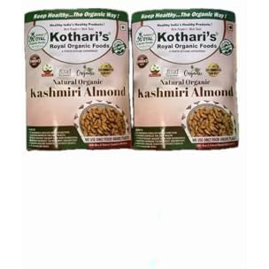 Kotharis Royal Organic Almond Pack Of 2 398 Gm Combo Offers Pack Of 5 Also