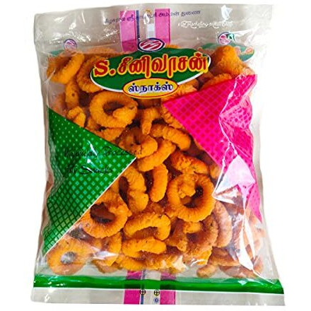 S Seenivasan Special Mixture 250G | Special Andhra Muruku 250G | Special Pepper Sev 250G - Pack Of 3 (750G)