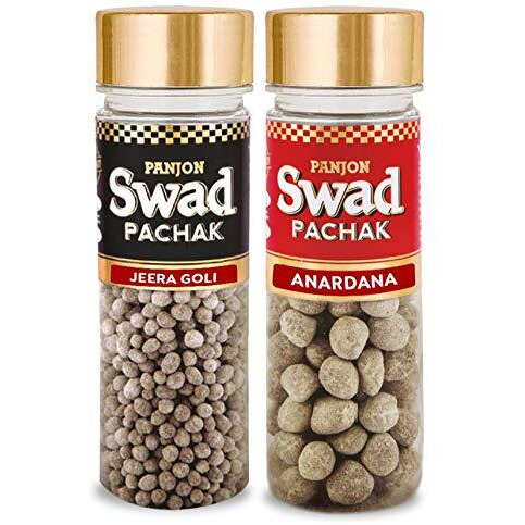 Panjon Swad Jeera Goli & Anardana Pachak (Mukhwas Mouth Fresheners) 2 Bottles, 270G