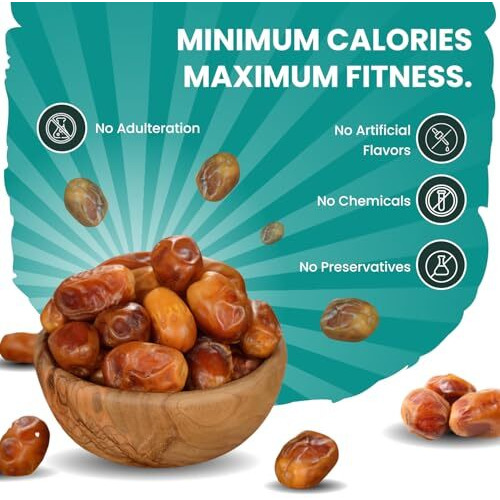 Nutrovally Foods 400G Dry Fruits Zahidi Dates Jar | Healthy & Nutritious Soft Khajoor | Khajur Rich In Iron, Fibre & Vitamins