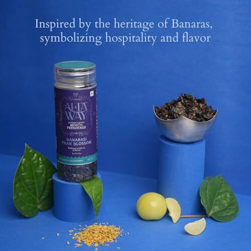 The Aftaway Banarasi Paan Blossom, 140Gm - Premium Traditional Mukhwas, Indian Mouth Freshener, Breath Freshener, Meetha Paan, No Tobacco, No Artificial Preservatives, After-Meal Refreshment