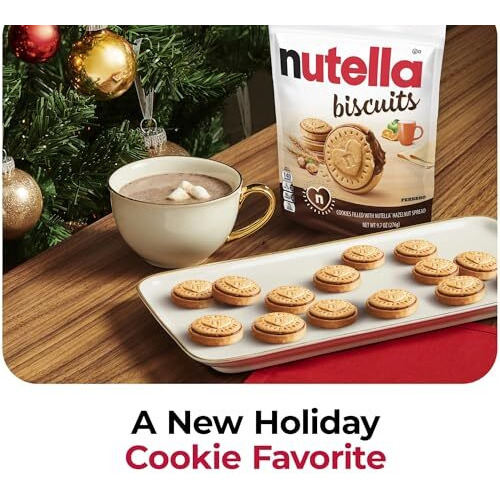Nutellas Biscuits Crunchy Cookies With Creamy Hazelnut Filling 193Gm