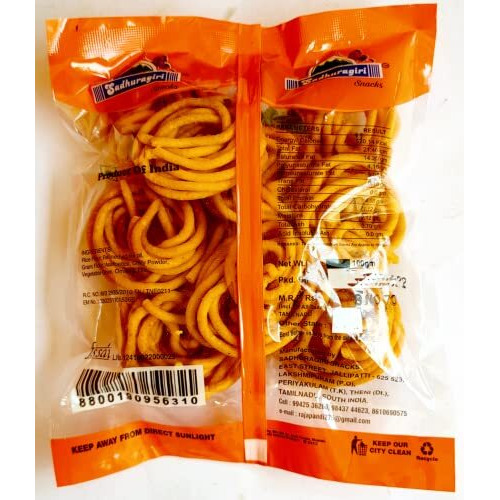 Sadhuragiri Butter Flavored Murukku (120G X Pack Of 3)
