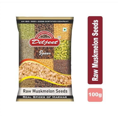 Diljeet 100Gm Raw Muskmelon Seeds| Kharbuja Magaj