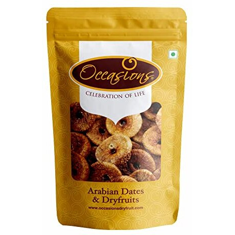 Occasions Original & Healthy Dry Jumbo Figs (Anjeer)- 500 Grams |Anjeer 500 Grams |Figs 500 Grams|Dry Figs 500 Grams.