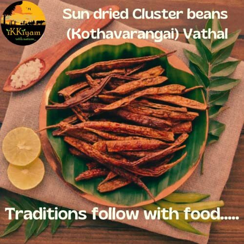 Ikkiyam Sun Dried Cluster Beans (Kothavarangai) Vathal 100G