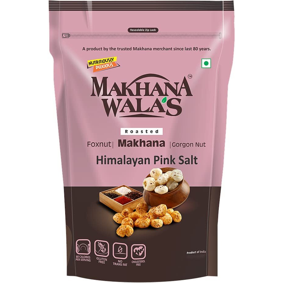 Makhana Wala's Roasted&Flavoured Makhana/Water Lilly Pops/Gorgon Nut|Combo Of Himalayan Pink Salt + Cheesy Italiana + Cream Onion + Spicy Indiana|Healthy Makhana Snack,4 Packs,70 G Each