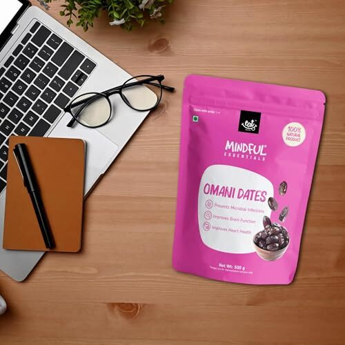 Eat Anytime Mindful Omani Dates | High Protein Dates | Gluten Free, Improve Brain | Khajoor Dates |All Natural, No Preservatives | Dates Dry Fruits | Omani Dates - 1000Gm (Pack Of 2)