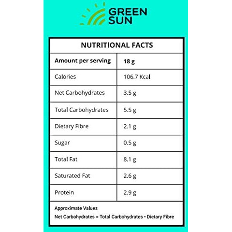 Green Sun Low Carb Almond Cookies |200 Gm | 0.5 G Net Carb Per Cookie | Keto Friendly| Sugar Free | Natural Sweetener Stevia |Healthy | High Fiber | Super Foods | Crispy (Pack Of 1)