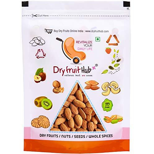 Dry Fruit Hub California Original Almonds Without Shells (Dfh-0072_500Grams) Almonds Badam,