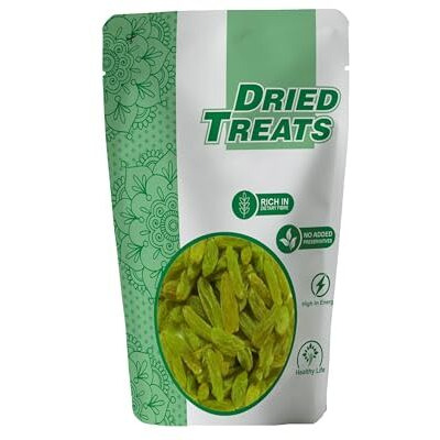 Dried Treats Premium Fresh Raisins (Kandhari Raisins/Kishmish, 200 Grams)