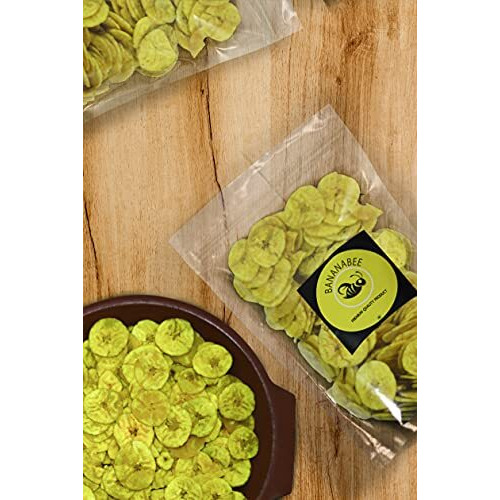 Bananabee Crunchy Premium Kerala Banana Chips Fried In Coconut Oil, 1Kg