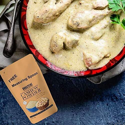 Bogatchi Cashew Powder For Making - Curry, Paneer Sabzi, Dum Aloo, White Chicken, Kaju Shake, White Gravy, Malai Kofta, Ice Cream , , 200G , Free Measuring Spoon