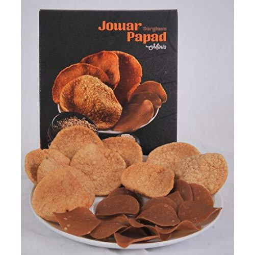 Roshnee 5 Papad Combo Pack - Millet And Rice Grain Papads. 5 Tasty, Wholesome Grain Papads - Jowar, Bajra, Ragi, Rice Jeera And Poha Papads | 5 Packs X 80 Gm - 400 Gm | No Artificial Flavours Or Preservatives Or Colors | Gluten Free|