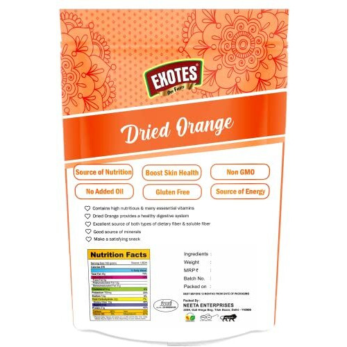 Exotes Premium Dry Fruits (Dried Orange) - 250 Gm