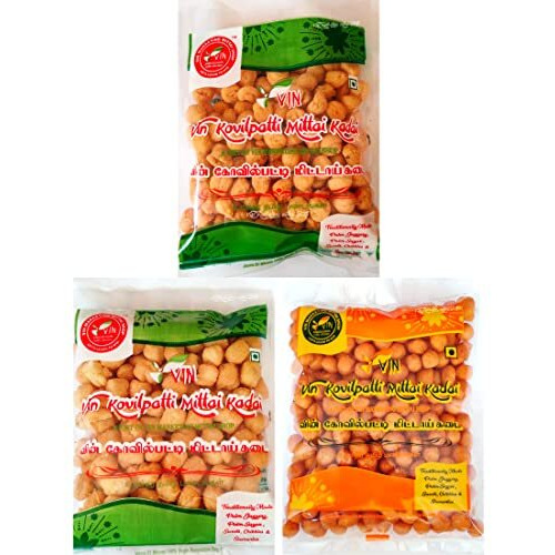 Vin - Kovilpatti - Seedai Combo 750G | Spicy Seedai 250G + Sweet Seedai 250G + Uppu Seedai 250G- Pack Of 3