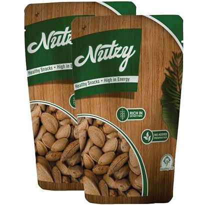 Nutzy Premium Almonds (Kagazi Almonds, 400G)