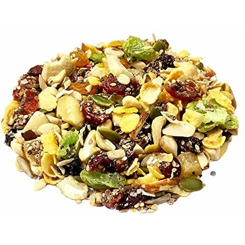 Dry Fruit Hub High Protein Breakfast Mix 400Gms,Goodness Of Cereals ,Dried Fruit, Nut ,Seeds & Berries |Tastier Now With Cranberries And Pumpkin Seeds |Breakfast Cereals | High In Iron| Source Of Fibre | Naturally Cholesterol Free, Jar Pack