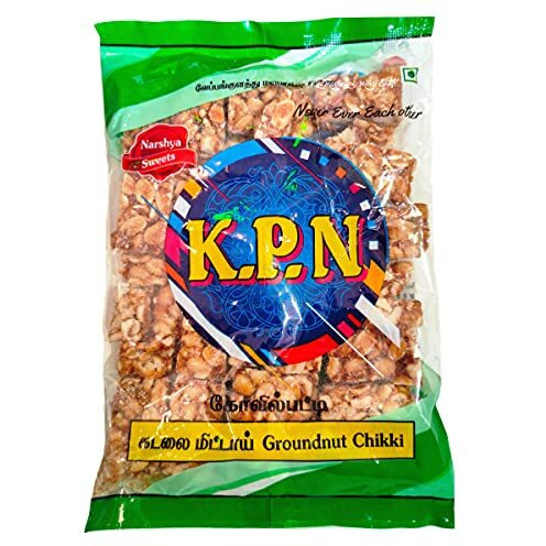 Thangapandiyan Pepper Sev & Kpn Kadalai Mittai (Chikki Candy) - Pack Of 2 (250G + 200G)