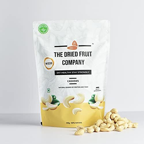 The Dried Fruit Company Eat Healthy Stay Strongly Cashews Natural Cashew Kaju Kaaju Cashew Nut Unsalted Cashew Whole Cashews In Fresh Dry Fruits Nutritious Delicious 500G Pack Of 1