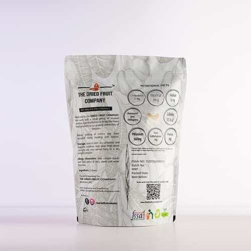 The Dried Fruit Company Eat Healthy Stay Strongly Cashews Natural Cashew Kaju Kaaju Cashew Nut Unsalted Cashew Whole Cashews In Fresh Dry Fruits Nutritious Delicious 500G Pack Of 1