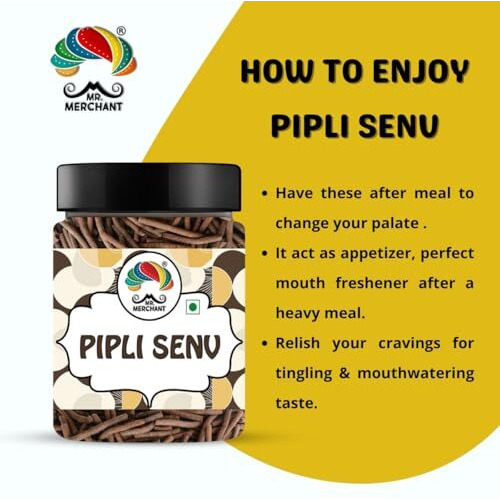 Mr. Merchant Pipli Senv - 250G Traditional Indian Herbal Digestive, (For Digestion & Acidity Relief)
