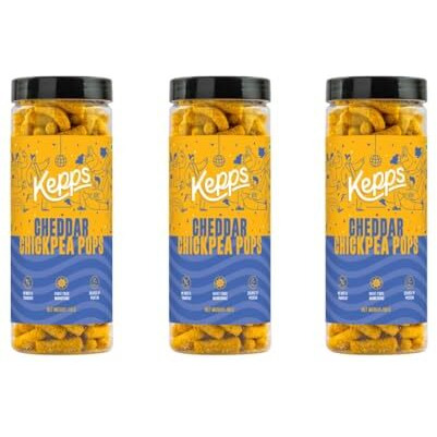 Kepps Cheddar Chickpea Pops Pack Of 3 (110 Gm X 3)