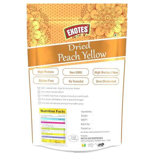 Exotes Dried Peach Yellow -200 Grams