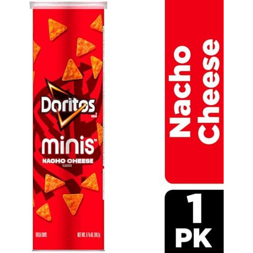 Doritoss Nacho Cheese Flavoured. Minis Tortilla Chips. Bite Into The Cheesy Goodness Of Nacho Cheese Flavoured 145.2G (Usa)
