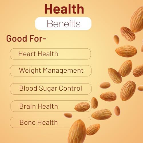 Mona Dry Fruits Natural Almonds 500G, Rich In Fiber, Nutritious Perfect For Snacking, Baking, And Cooking Badam